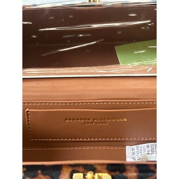 Brandon Blackwood Vanity Purse in Leopard Ponyhair with Mirror - Picture 8 of 12